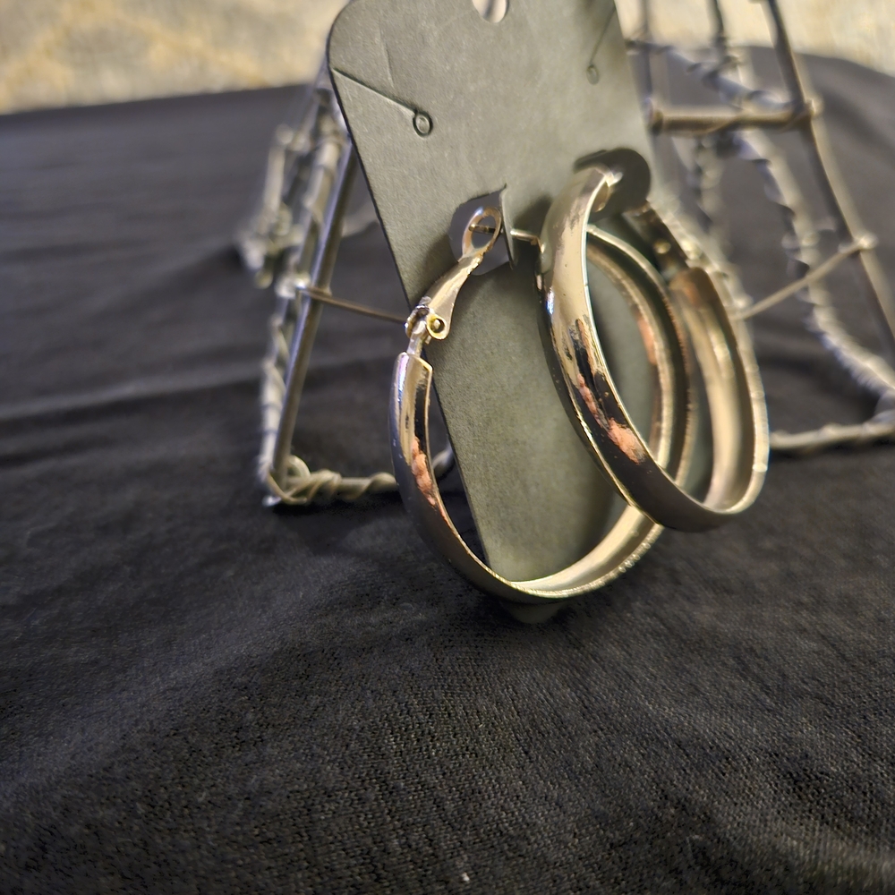 Silver Plated Hoop Earrings